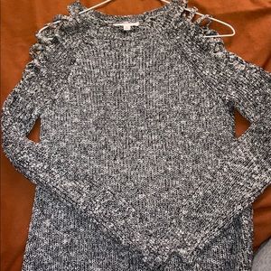 S Gray Knit Sweater